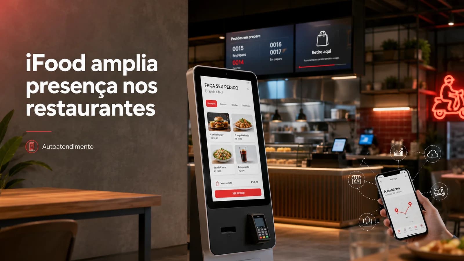 iFood compra software de autoatendimento e amplia presença física em restaurantes no Brasil